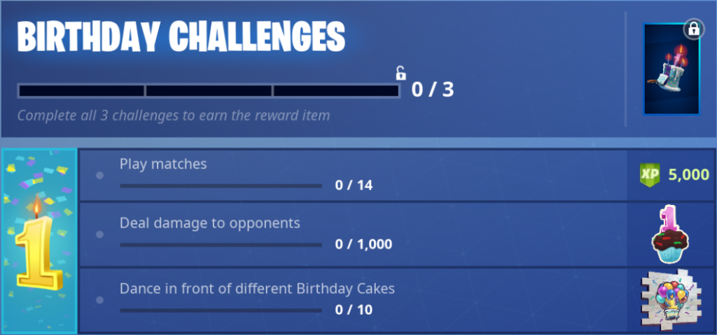 Fortnite v5.10 Patch Birthday 