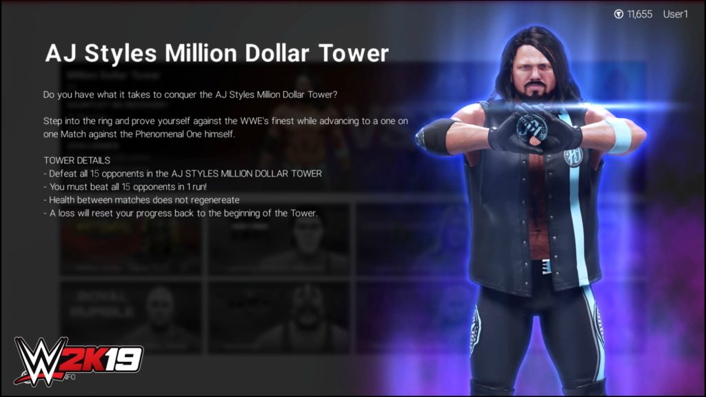 WWE 2K19 Towers Mode