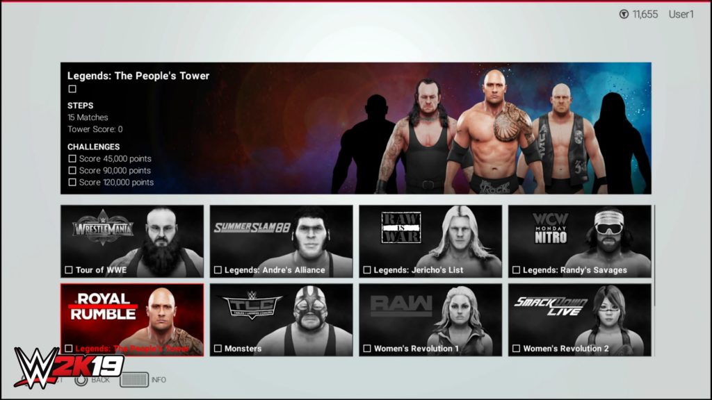 WWE 2K19 Towers Mode