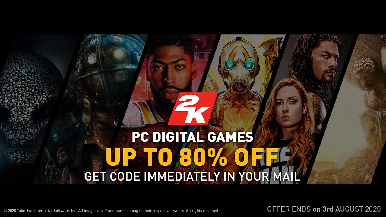 2K Games PC Digital sale Steam Epic